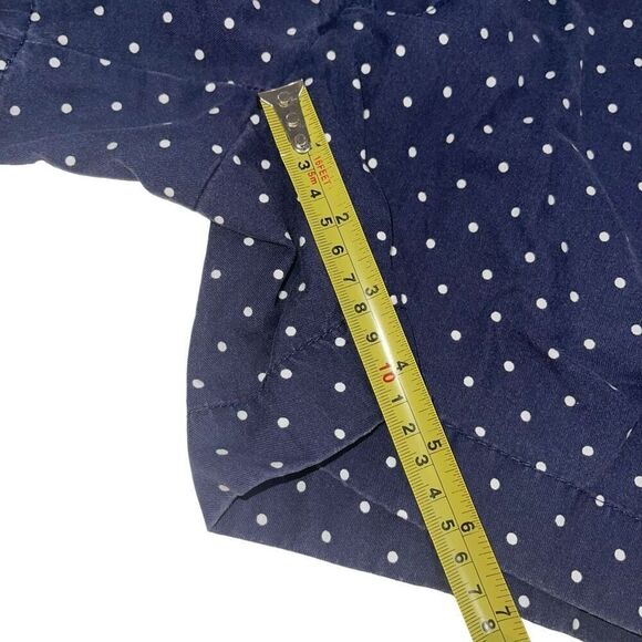 Tommy Hilfiger Navy White Polka Dot Chino Shorts - Size 2 - Picture 6 of 10